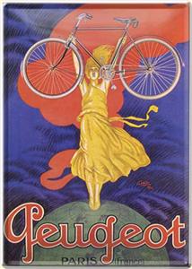 Blechpostkarte: Peugeot Fahrrad