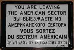Blechschild: You are leaving