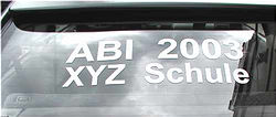 ABI Fahrzeugbeschriftung (30 cm)